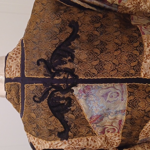 Soft Surroundings Savoie Patchwork Brocade Jacket. - Picture 3 of 13